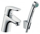 Смеситель HANSGROHE Focus E2 31926 для умывальника с гигиеническим душем